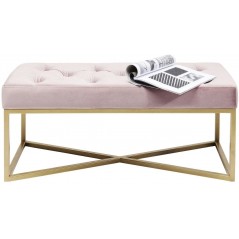 Bench Crossover Rose Brass 90x40cm